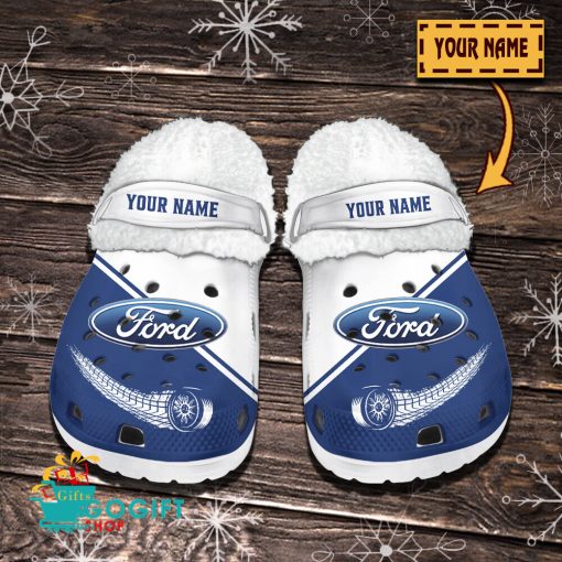 Ford Custom Name New Edition Fleece Crocs