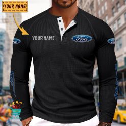 Ford Custom Name New Edition Henley Long Sleeve Shirt