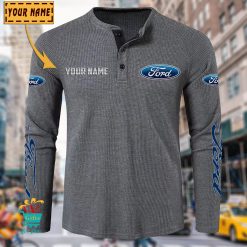 Ford Custom Name New Edition Henley Long Sleeve Shirt