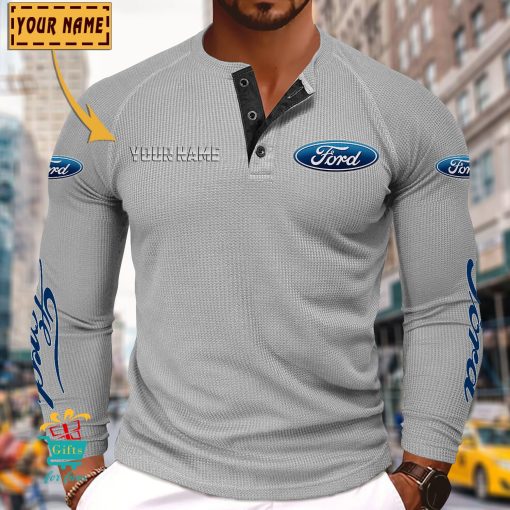 Ford Custom Name New Edition Henley Long Sleeve Shirt