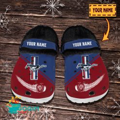 Ford Mustang Custom Name New Edition Fleece Crocs