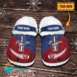Ford Mustang Custom Name New Edition Fleece Crocs