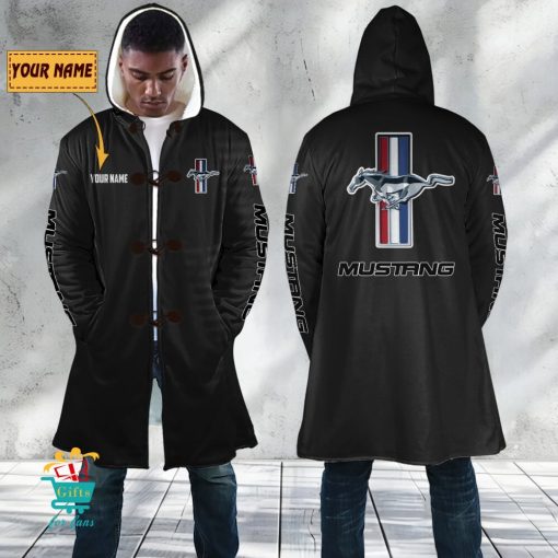 Ford Mustang Custom Name New Edition Hooded Overcoat