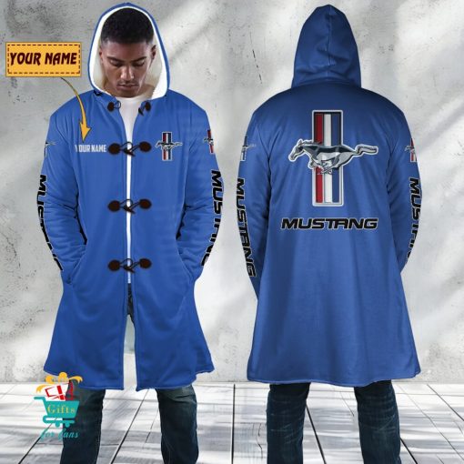 Ford Mustang Custom Name New Edition Hooded Overcoat