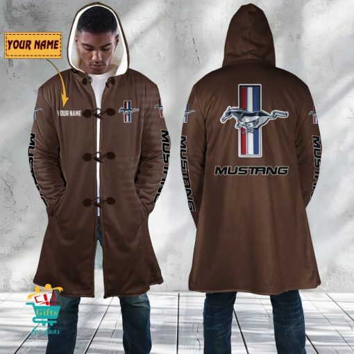 Ford Mustang Custom Name New Edition Hooded Overcoat