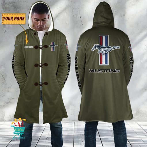 Ford Mustang Custom Name New Edition Hooded Overcoat