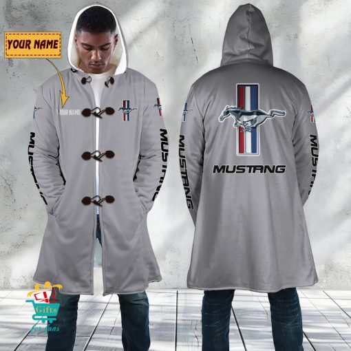 Ford Mustang Custom Name New Edition Hooded Overcoat