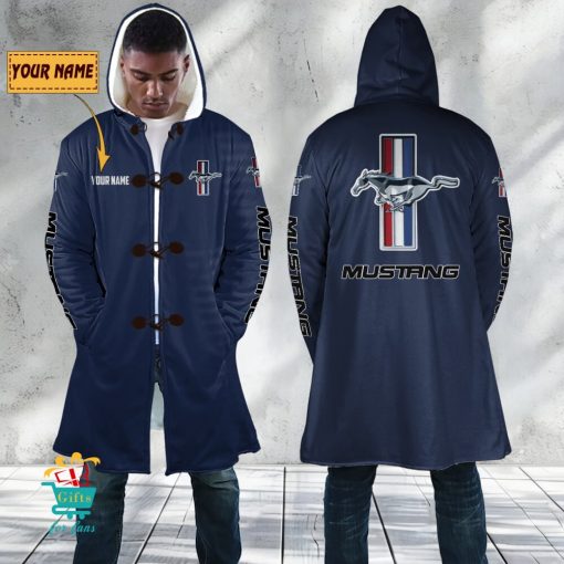 Ford Mustang Custom Name New Edition Hooded Overcoat