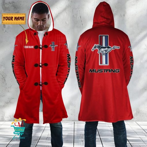 Ford Mustang Custom Name New Edition Hooded Overcoat
