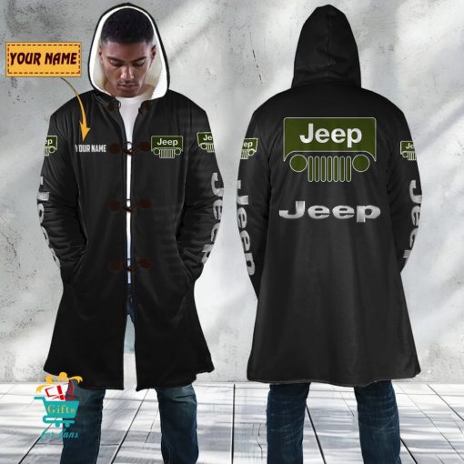 Jeep Custom Name New Edition Hooded Overcoat