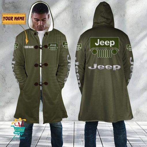 Jeep Custom Name New Edition Hooded Overcoat