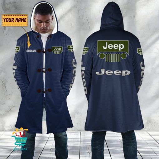 Jeep Custom Name New Edition Hooded Overcoat