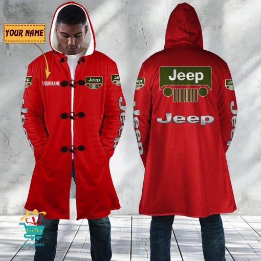 Jeep Custom Name New Edition Hooded Overcoat