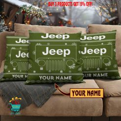 Jeep Custom Name Special Edition Square Pillow Case