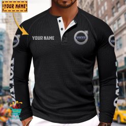 Volvo Custom Name New Edition Henley Long Sleeve Shirt